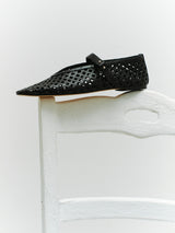 Mathilde black パンチング バレエシューズ ブラック - HENRI EN VARGO (ヘンリ エン ヴァーゴ) 公式通販