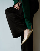 Alyssa gold メタル付きバレエシューズ ゴールド - HENRI EN VARGO (ヘンリ エン ヴァーゴ)