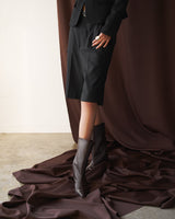 Carme dark brown ミドル丈ブーツ ダークブラウン - HENRI EN VARGO (ヘンリ エン ヴァーゴ) 公式通販