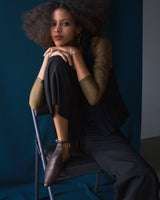 Lucile dark brown Tストラップパンプス ダークブラウン - HENRI EN VARGO (ヘンリ エン ヴァーゴ) 公式通販