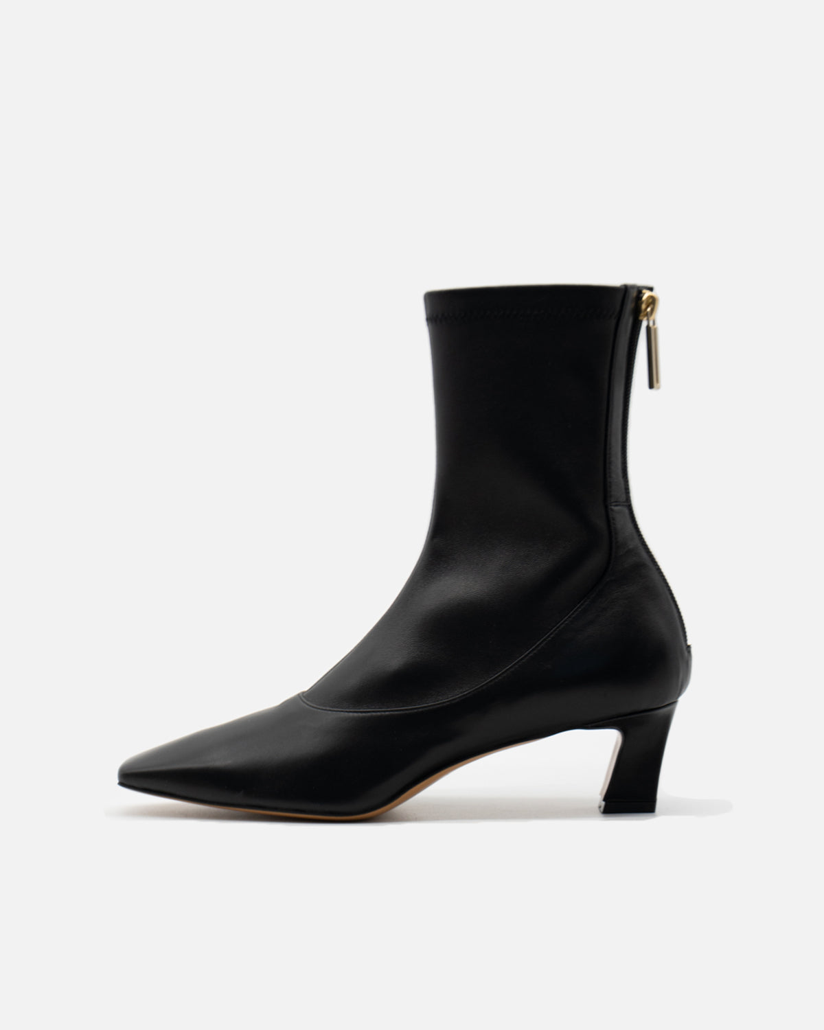 Meryl black ストレッチショートブーツ ブラック - HENRI EN VARGO