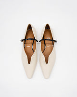 Kate cream メリージェーン ポインテッド パンプス クリーム - HENRI EN VARGO (ヘンリ エン ヴァーゴ) 公式ストア