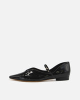 Kate black enamel メリージェーン ポインテッド パンプス ブラックエナメル - HENRI EN VARGO (ヘンリ エン ヴァーゴ) 公式ストア