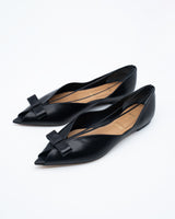 Nadia black オープントゥリボンパンプス ブラック - HENRI EN VARGO (ヘンリ エン ヴァーゴ) 公式通販