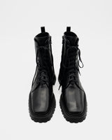 ELIZA BLACK レイン対応 レースアップブーツ ブラック - HENRI EN VARGO (ヘンリ エン ヴァーゴ)