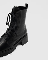 ELIZA BLACK レイン対応 レースアップブーツ ブラック - HENRI EN VARGO (ヘンリ エン ヴァーゴ)