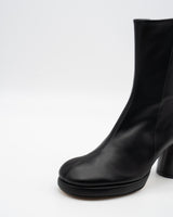 LILI BLACK プラットフォーム ショートブーツ ブラック - HENRI EN VARGO (ヘンリ エン ヴァーゴ)