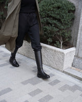 Zoe black ボリュームソール ロングブーツ ブラック - HENRI EN VARGO (ヘンリ エン ヴァーゴ) 公式ストア