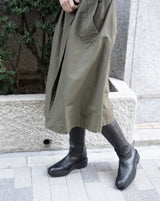 Zoe black ボリュームソール ロングブーツ ブラック - HENRI EN VARGO (ヘンリ エン ヴァーゴ) 公式ストア