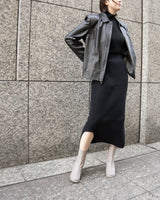 LILI GRAY プラットフォーム ショートブーツ グレー - HENRI EN VARGO (ヘンリ エン ヴァーゴ)