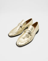 LOUISE GOLD レイン対応ローファー ゴールド - HENRI EN VARGO (ヘンリ エン ヴァーゴ)