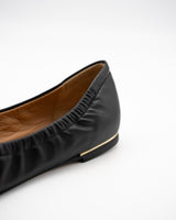 Alyssa black メタル付きバレエシューズ ブラック - HENRI EN VARGO (ヘンリ エン ヴァーゴ) 靴 通販