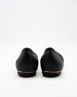 Alyssa black メタル付きバレエシューズ ブラック - HENRI EN VARGO (ヘンリ エン ヴァーゴ) 靴 通販