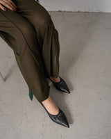 Alyssa black メタル付きバレエシューズ ブラック - HENRI EN VARGO (ヘンリ エン ヴァーゴ) 靴 通販