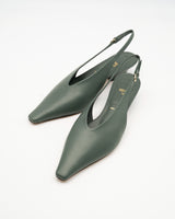 Yves green スリングバックパンプス グリーン - HENRI EN VARGO (ヘンリ エン ヴァーゴ) 公式通販