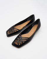 Frances silver メッシュフラットパンプス シルバー - HENRI EN VARGO (ヘンリ エン ヴァーゴ) 公式通販