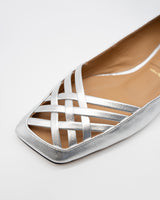 Frances silver メッシュフラットパンプス シルバー - HENRI EN VARGO (ヘンリ エン ヴァーゴ) 公式通販