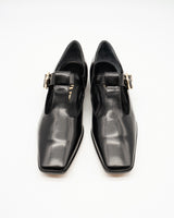 Greta black スクエアトゥ Tストラップシューズ ブラック - HENRI EN VARGO (ヘンリ エン ヴァーゴ) 公式通販