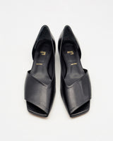 Janet black オープントゥパンプス ブラック - HENRI EN VARGO (ヘンリ エン ヴァーゴ) 公式通販