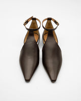 Lucile dark brown Tストラップパンプス ダークブラウン - HENRI EN VARGO (ヘンリ エン ヴァーゴ) 公式通販