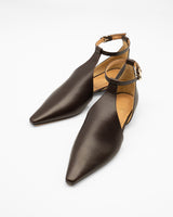 Lucile dark brown Tストラップパンプス ダークブラウン - HENRI EN VARGO (ヘンリ エン ヴァーゴ) 公式通販