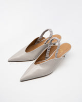 Shirley gray バックストラップパンプス グレー - HENRI EN VARGO (ヘンリ エン ヴァーゴ) 公式通販