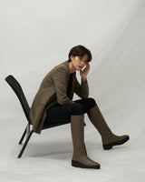 Zoe taupe ボリュームソール ロングブーツ トープ - HENRI EN VARGO (ヘンリ エン ヴァーゴ) 公式ストア