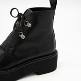 Ruby black レースアップショートブーツ, チャンキーブーツ - HENRI EN VARGO (ヘンリ エン ヴァーゴ) 公式ストア