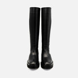 Zoe black ボリュームソール ロングブーツ ブラック - HENRI EN VARGO (ヘンリ エン ヴァーゴ) 公式ストア