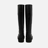 Zoe black ボリュームソール ロングブーツ ブラック - HENRI EN VARGO (ヘンリ エン ヴァーゴ) 公式ストア