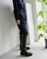 Zoe black ボリュームソール ロングブーツ ブラック - HENRI EN VARGO (ヘンリ エン ヴァーゴ) 公式ストア