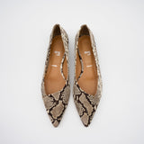 Marie Python ポインテッドフラットパンプス パイソン柄 - HENRI EN VARGO (ヘンリ エン ヴァーゴ) 公式ストア