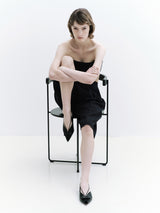 Nadia black オープントゥリボンパンプス ブラック - HENRI EN VARGO (ヘンリ エン ヴァーゴ) 公式通販