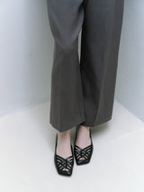 Frances silver メッシュフラットパンプス シルバー - HENRI EN VARGO (ヘンリ エン ヴァーゴ) 公式通販