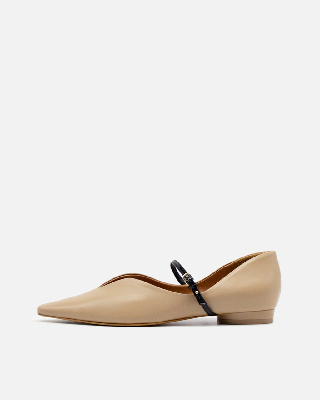 Kate beige メリージェーン ポインテッド パンプス ベージュ - HENRI