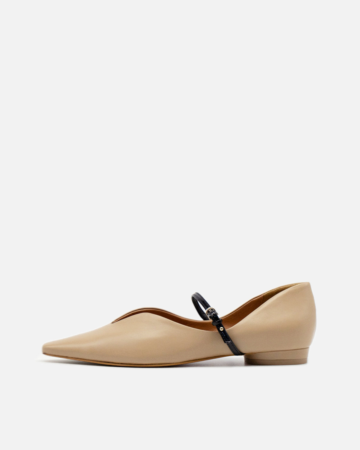 Kate beige メリージェーン ポインテッド パンプス ベージュ - HENRI