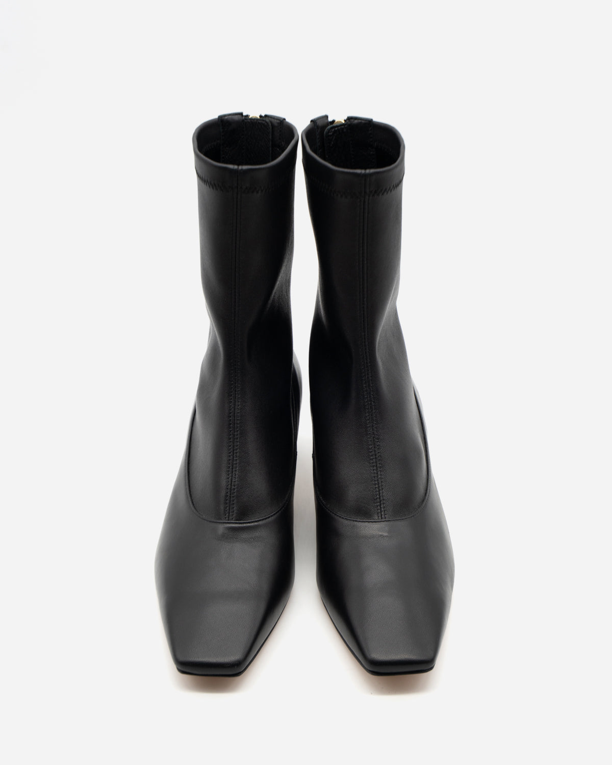 Meryl black ストレッチショートブーツ ブラック - HENRI EN VARGO