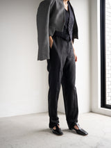 Greta black スクエアトゥ Tストラップシューズ ブラック - HENRI EN VARGO (ヘンリ エン ヴァーゴ) 公式通販