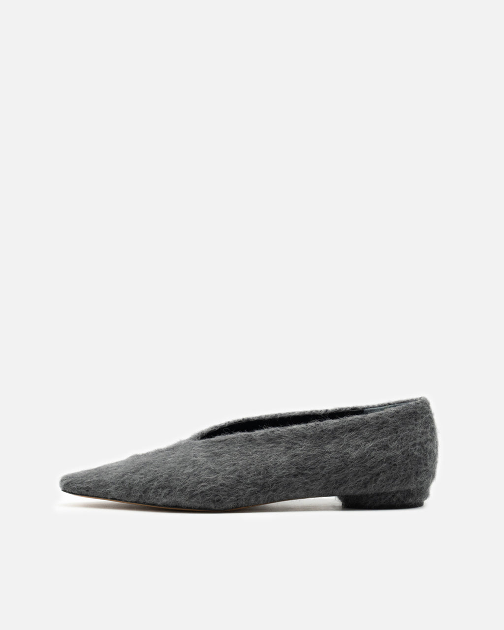 Eileen gray.f メタル付きフラットパンプス グレー - HENRI EN