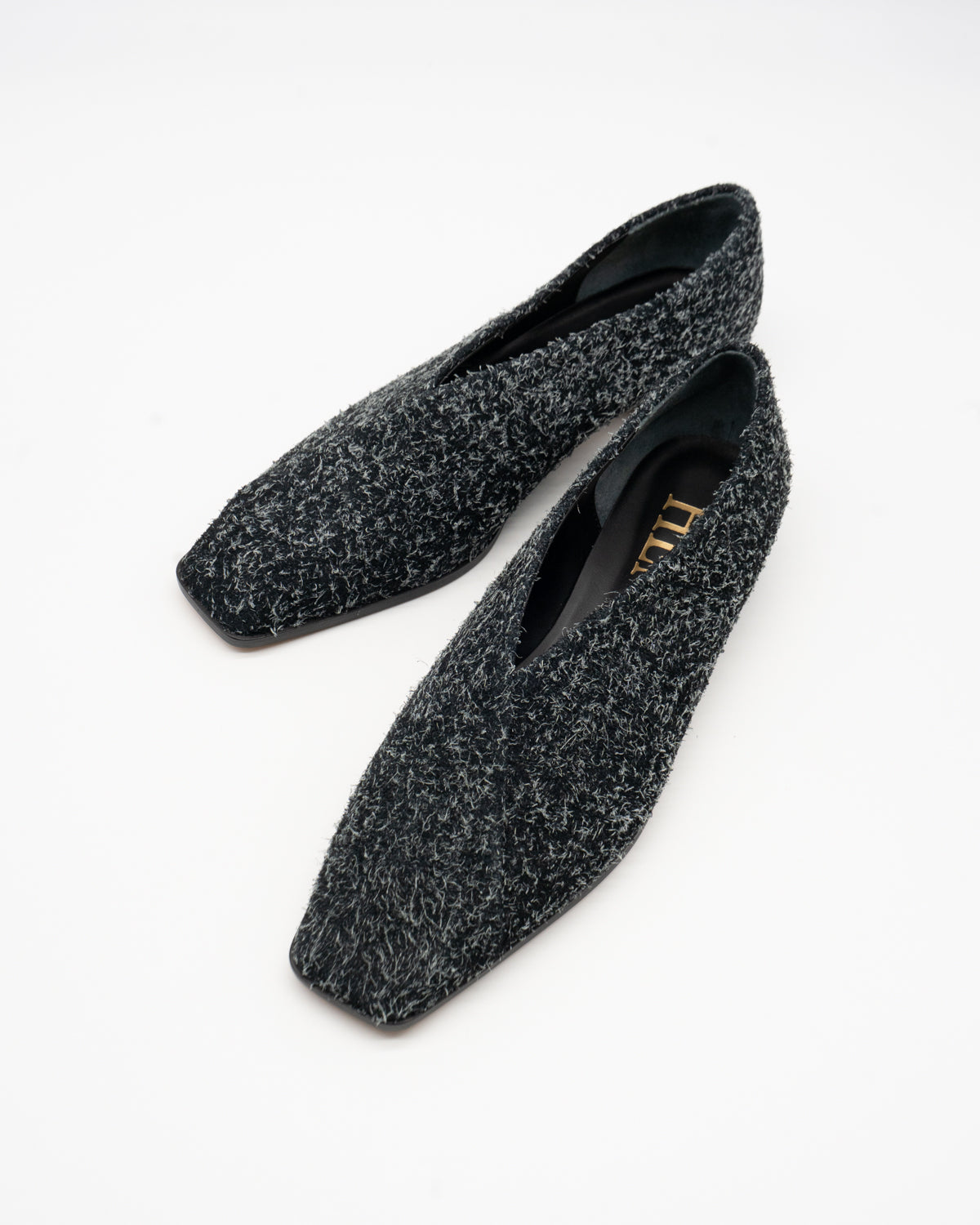 HENRI EN VARGO スクエアトゥ フラットパンプス Sophia black スクエアトゥ フラットシューズ ブラック - HENRI