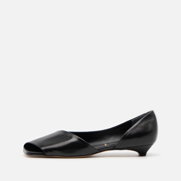 【HENRI EN VARGO(ヘンリエンヴァーゴ)】 パンプス　新品、未使用 Janet black オープントゥパンプス ブラック - HENRI EN VARGO (ヘンリ